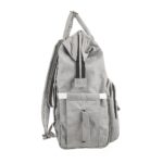 Premium Elegant Mum Large Diaper Backpack bag waterproof - Mix and Max - Grey3 - Image 7