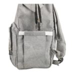 Premium Elegant Mum Large Diaper Backpack bag waterproof - Mix and Max - Grey3 - Image 11