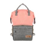 Premium Elegant Mum Large Diaper Backpack bag waterproof multifunction SET 4 in 1 - Mix and Max - Grey and Simon - Image 4