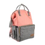 Premium Elegant Mum Large Diaper Backpack bag waterproof multifunction SET 4 in 1 - Mix and Max - Grey and Simon - Image 5