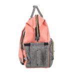 Premium Elegant Mum Large Diaper Backpack bag waterproof multifunction SET 4 in 1 - Mix and Max - Grey and Simon - Image 6