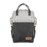 Premium Elegant Mum Large Diaper Backpack bag waterproof multifunction SET 4 in 1 - Mix and Max - Black and Grey - Image 3