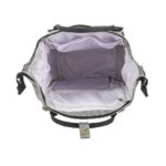 Premium Elegant Mum Large Diaper Backpack bag waterproof multifunction SET 4 in 1 - Mix and Max - Black and Grey - Image 13