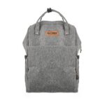 Premium Elegant Mum Large Diaper Backpack bag waterproof - Mix and Max - Grey 2 - Image 2