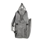 Premium Elegant Mum Large Diaper Backpack bag waterproof - Mix and Max - Grey 2 - Image 7