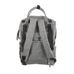 Premium Elegant Mum Large Diaper Backpack bag waterproof multifunction SET 4 in 1 - Mix and Max - Grey 2 - Image 8