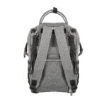 Premium Elegant Mum Large Diaper Backpack bag waterproof - Mix and Max - Grey 2 - Image 8