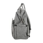 Premium Elegant Mum Large Diaper Backpack bag waterproof - Mix and Max - Grey 2 - Image 9