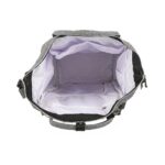 Premium Elegant Mum Large Diaper Backpack bag waterproof - Mix and Max - Grey 2 - Image 11