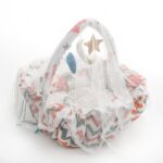 ⁦Baby Nest with Soft Toys and Mosquito Net – Comfortable Infant Sleeping Bed multi color Mix and Max⁩ - الصورة ⁦2⁩