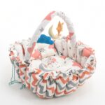 ⁦Baby Nest with Soft Toys and Mosquito Net – Comfortable Infant Sleeping Bed multi color Mix and Max⁩ - الصورة ⁦12⁩