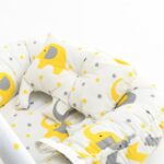 Baby Nest Bed for Newborns Portable Baby Lounger and Sleep Pod Blue White Multi color Mix and Max - Image 4