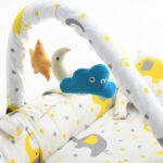 Baby Nest Bed for Newborns Portable Baby Lounger and Sleep Pod Blue White Multi color Mix and Max - Image 5