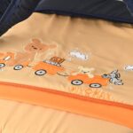 Portable Baby Carrycot Lightweight travel Bed Carrycot newborn ( Bear on Train Orange Blue color ) - Sizes: 0-12 M - Mix and Max - Image 10