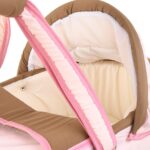 Portable Baby Carrycot Portable Bed Lightweight Carrycot ( Bear on Moon Pink color ) - Sizes: 0-12 M - Mix and Max - Image 4