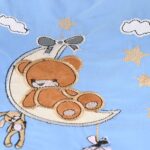 Portable Baby Carrycot Portable Bed Lightweight Carrycot ( Bear on Moon Light Blue color ) - Sizes: 0-12 M - Mix and Max - Image 7