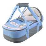 Portable Baby Carrycot Lightweight travel Bed Carrycot newborn ( Fish Light Blue color ) - Sizes: 0-12 M - Mix and Max