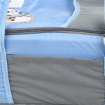 Portable Baby Carrycot Lightweight travel Bed Carrycot newborn ( Fish Light Blue color ) - Sizes: 0-12 M - Mix and Max - Image 5