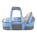 Portable Baby Carrycot Lightweight travel Bed Carrycot newborn ( Fish Light Blue color ) - Sizes: 0-12 M - Mix and Max - Image 6