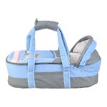 Portable Baby Carrycot Lightweight travel Bed Carrycot newborn ( Bear on Train Light Blue color ) - Sizes: 0-12 M - Mix and Max - Image 13