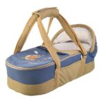 Baby Sleeper | Portable Baby Bed and Infant Bassinet | Safe Carrycot Mix and Max Bear on Moon Blue