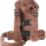 2-in-1 Child Safety Harness deluxe Animal Shape backpack Cotton 100% - Doggy - Mix and Max - Colors: Beige, Fuchsia, and Light Blue - Sizes: 0-24 M