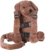 2-in-1 Child Safety Harness deluxe Animal Shape backpack Cotton 100% - Doggy - Mix and Max - Colors: Beige, Fuchsia, and Light Blue - Sizes: 0-24 M