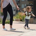 2-in-1 Child Safety Harness deluxe Animal Shape backpack Cotton 100% - Brown Monkey - Mix and Max - Colors: Beige, Fuchsia, and Light Blue - Sizes: 0-24 M - Image 8