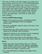 ⁦Reusable baby Washable Cloth Diapers with Adjustable Snap Buttons Multi Color Mix and Max⁩ - الصورة ⁦13⁩