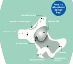 ⁦Reusable baby Washable Cloth Diapers with Adjustable Snap Buttons Multi Color Mix and Max⁩ - الصورة ⁦14⁩