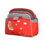 Mix and Max Baby Changing Diaper Large Shoulder bag with embroidery ( Bear on Moon Red )