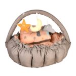 ⁦Baby Nest with Soft Toys and Mosquito Net – Comfortable Infant Sleeping Bed Simon color Mix and Max⁩ - الصورة ⁦4⁩