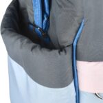 Mix and Max Baby Changing Diaper Large Shoulder bag with embroidery ( Bear on Train Light Bluee ) - Image 4