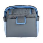 Mix and Max Baby Changing Diaper Large Shoulder bag with embroidery ( Bear on Train Light Bluee ) - Image 5