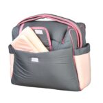 Mix and Max Baby Changing Diaper Large Shoulder bag with embroidery ( Fish Pink ) - Image 8