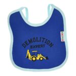 Multi-colors Printed Bib with diaper back size 27*19cm (2 Pieces) Boys b - Mix and Max - Colors: Fuchsia, Grey, and Light Blue - Sizes: 0-18 - Image 23