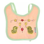 ⁦Multi-colors Bib with embroidery with diaper back Average size 27*19cm (2 Pieces) - Mix and Max - Colors: Fuchsia, Grey, and Light Blue - Sizes: 0-18⁩ - الصورة ⁦22⁩