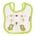 ⁦Multi-colors Bib with embroidery with diaper back Average size 27*19cm (2 Pieces) - Mix and Max - Colors: Fuchsia, Grey, and Light Blue - Sizes: 0-18⁩ - الصورة ⁦19⁩