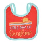 Multi-colors Printed Bib with diaper back Small size 16*19cm (2 Pieces) Girl g - Mix and Max - Colors: Fuchsia, Grey, and Light Blue - Sizes: 0-18 - Image 11