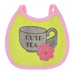 Multi-colors Printed Bib with diaper back Small size 16*19cm (2 Pieces) Girl g - Mix and Max - Colors: Fuchsia, Grey, and Light Blue - Sizes: 0-18 - Image 18