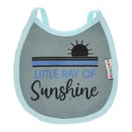 Multi-colors Printed Bib with diaper back Small size 16*19cm (2 Pieces) Girl g - Mix and Max - Colors: Fuchsia, Grey, and Light Blue - Sizes: 0-18 - Image 22