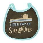 Multi-colors Printed Bib with diaper back Small size 16*19cm (2 Pieces) Girl g - Mix and Max - Colors: Fuchsia, Grey, and Light Blue - Sizes: 0-18 - Image 23