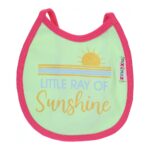 Multi-colors Printed Bib with diaper back Small size 16*19cm (2 Pieces) Girl g - Mix and Max - Colors: Fuchsia, Grey, and Light Blue - Sizes: 0-18 - Image 25