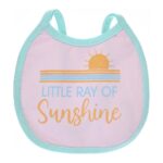 Multi-colors Printed Bib with diaper back Small size 16*19cm (2 Pieces) Girl g - Mix and Max - Colors: Fuchsia, Grey, and Light Blue - Sizes: 0-18 - Image 28