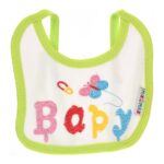 ⁦Multi-colors Bib with embroidery with diaper back Small size 16*19cm (2 Pieces) - Mix and Max - Colors: Fuchsia, Grey, and Light Blue - Sizes: 0-18⁩ - الصورة ⁦23⁩