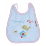 ⁦Multi-colors Bib with embroidery with diaper back Average size 27*19cm (2 Pieces) - Mix and Max - Colors: Fuchsia, Grey, and Light Blue - Sizes: 0-18⁩ - الصورة ⁦17⁩