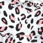 Girls Swimsuit and Swimming Cap Printed Circles Set of 2 pieces Two Piece Swimsuit (4 sizes From 6M to 4Y) # 32 - Mix and Max - Sizes: From XL 2-3 Y to L 12-18 M - Image 4