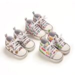 Baby Shoes 3 Sizes 1/2/3 (from Zero to 18 Months) #C716 - Mix and Max - Sizes: 0-6 M 11cm, 6-12 M 12cm, 12-18 M 13cm